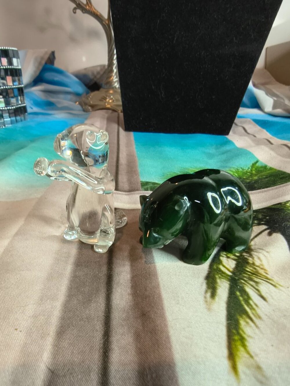2 Miniature Glass Animals